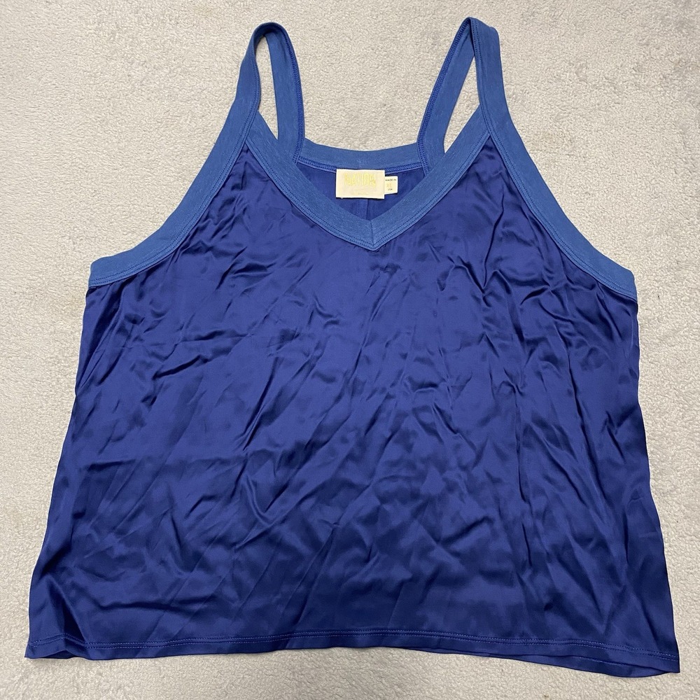 Nation Ltd Tank Top XL Blue Capsule Basic Made In USA‎